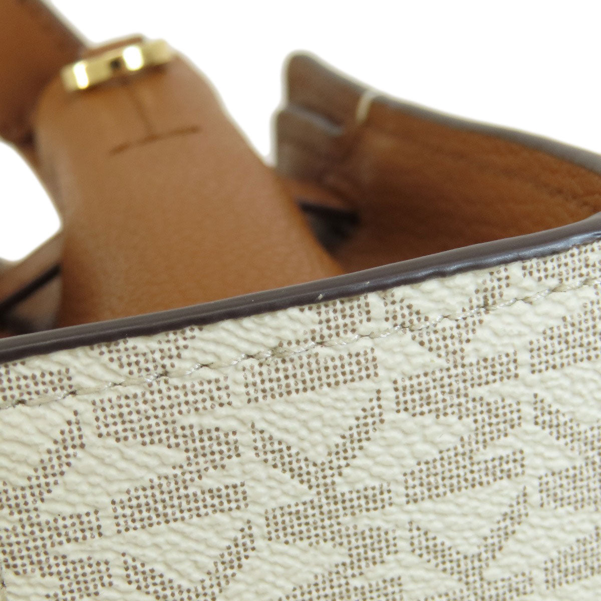 Michael Kors MK Signature 2WAY Handbag Leather Coated CanvasLadies [Used]