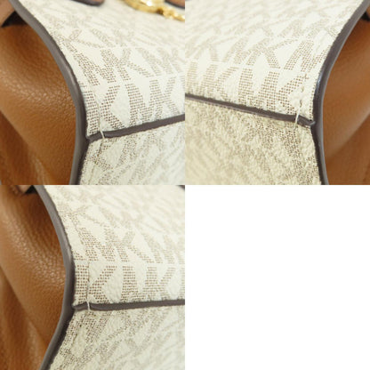 Michael Kors MK Signature 2WAY Handbag Leather Coated CanvasLadies [Used]