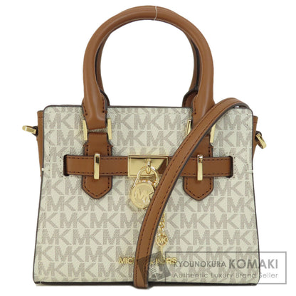 Michael Kors MK Signature 2WAY Handbag Leather Coated CanvasLadies [Used]