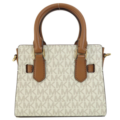 Michael Kors MK Signature 2WAY Handbag Leather Coated CanvasLadies [Used]