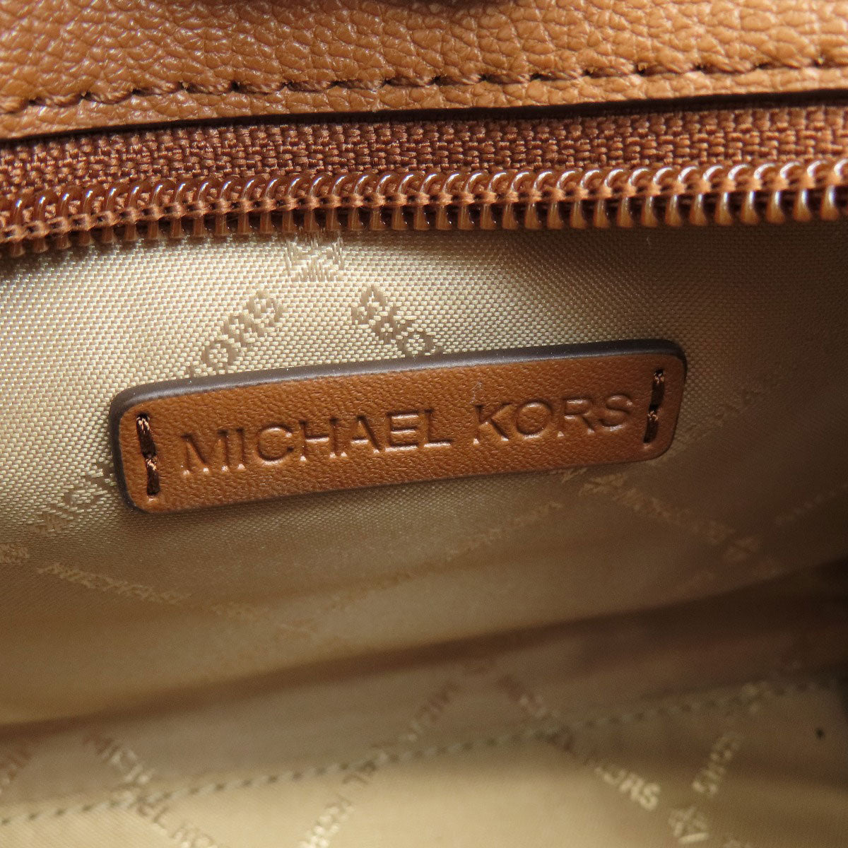 Michael Kors MK Signature 2WAY Handbag Leather Coated CanvasLadies [Used]