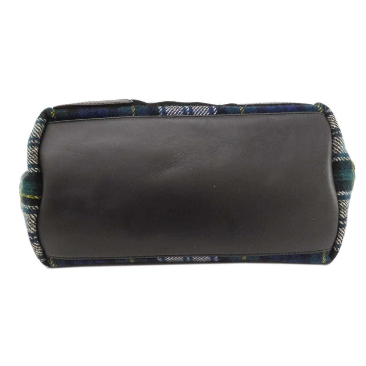 BALENCIAGA 339933 NAVY CABAS Checkpattern Tote Bag wool Ladies [Used]