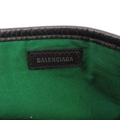 BALENCIAGA 339933 NAVY CABAS Checkpattern Tote Bag wool Ladies [Used]