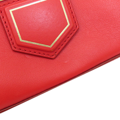 GIVENCHY logo Shoulder Bag Leather Ladies [Used]