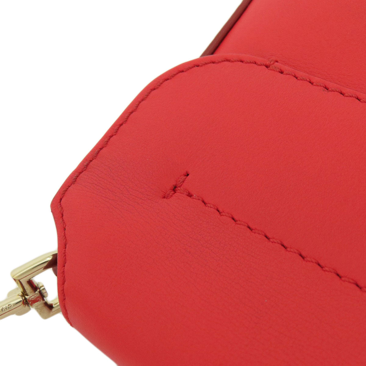 GIVENCHY logo Shoulder Bag Leather Ladies [Used]