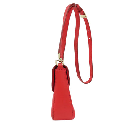 GIVENCHY logo Shoulder Bag Leather Ladies [Used]