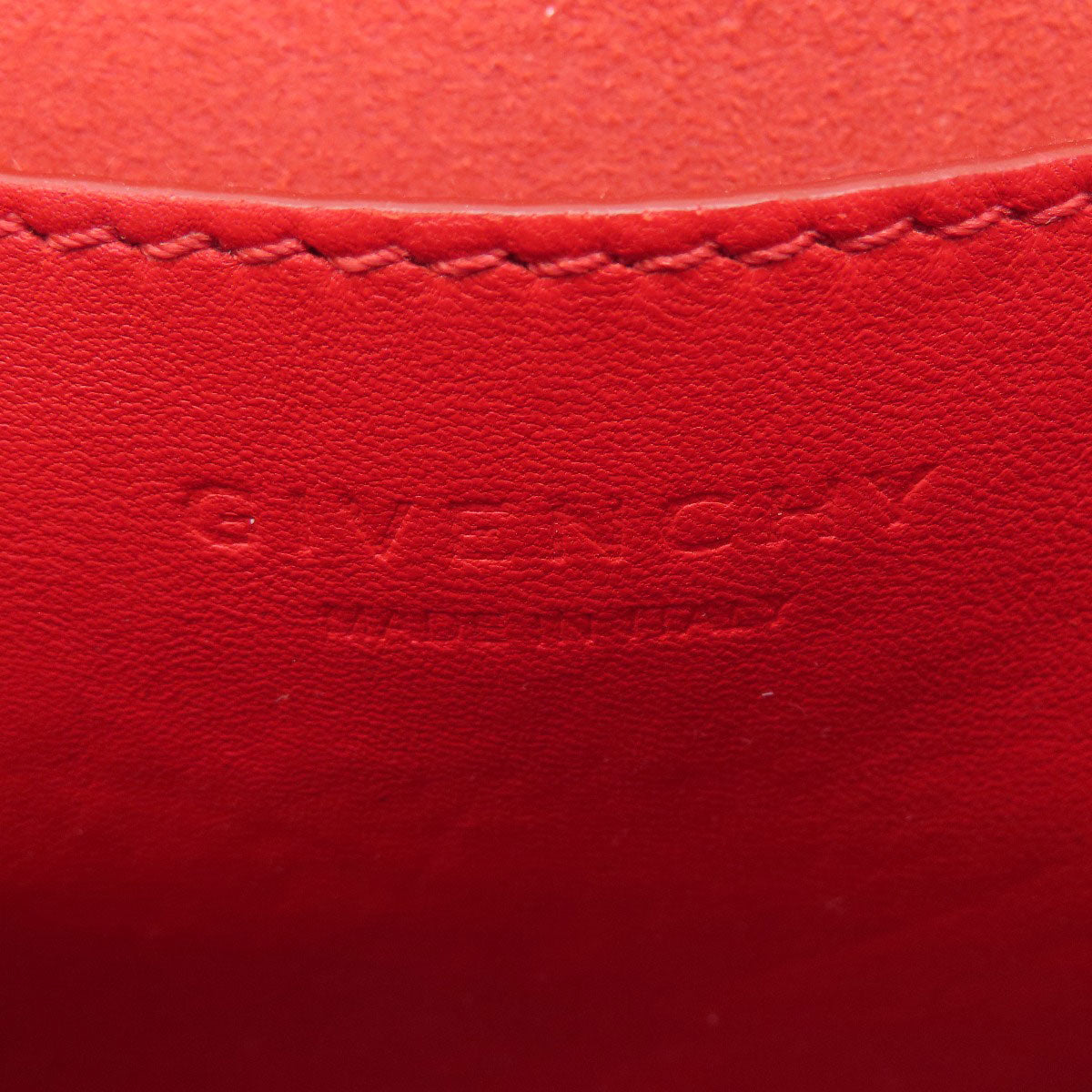 GIVENCHY logo Shoulder Bag Leather Ladies [Used]