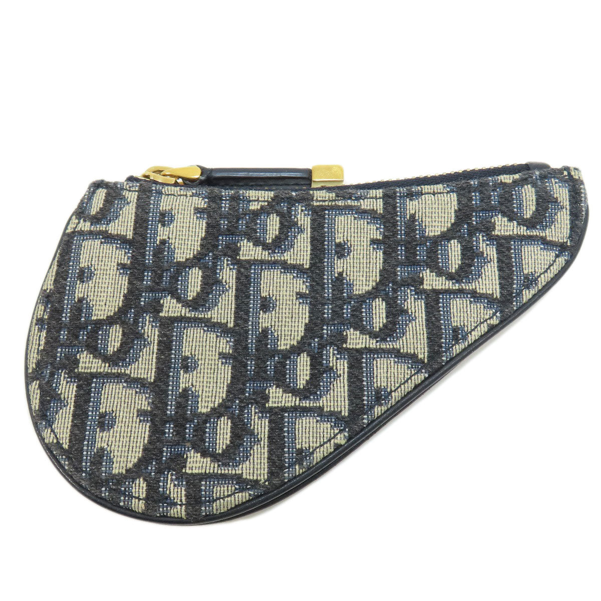 CHRISTIAN DIOR Saddle trotter pattern coin purse Canvas Ladies [Used]