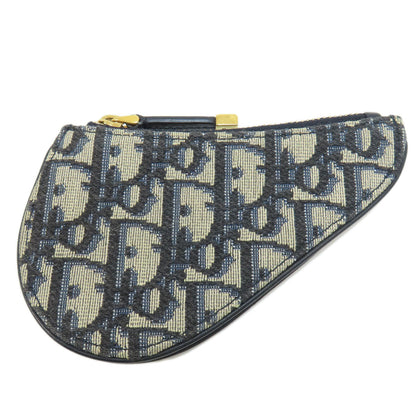 CHRISTIAN DIOR Saddle trotter pattern coin purse Canvas Ladies [Used]