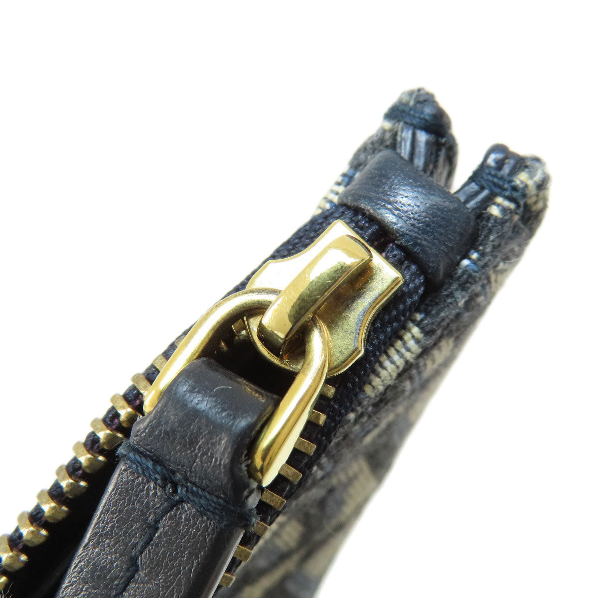 CHRISTIAN DIOR Saddle trotter pattern coin purse Canvas Ladies [Used]