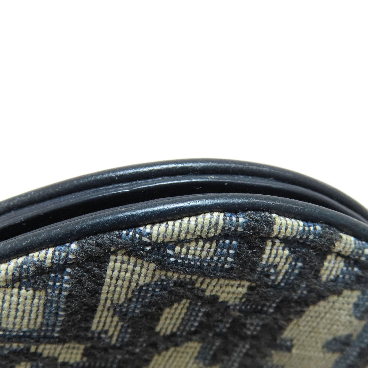 CHRISTIAN DIOR Saddle trotter pattern coin purse Canvas Ladies [Used]