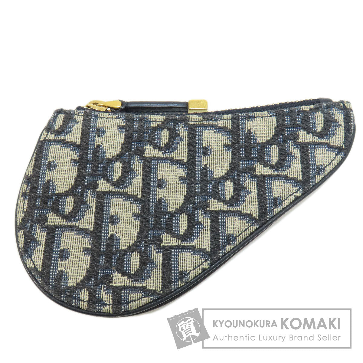 CHRISTIAN DIOR Saddle trotter pattern coin purse Canvas Ladies [Used]