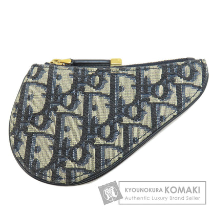 CHRISTIAN DIOR Saddle trotter pattern coin purse Canvas Ladies [Used]