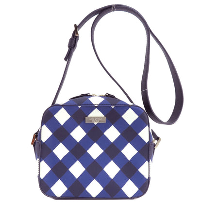 kate spade Checkpattern Shoulder Bag PVC Ladies [Used]
