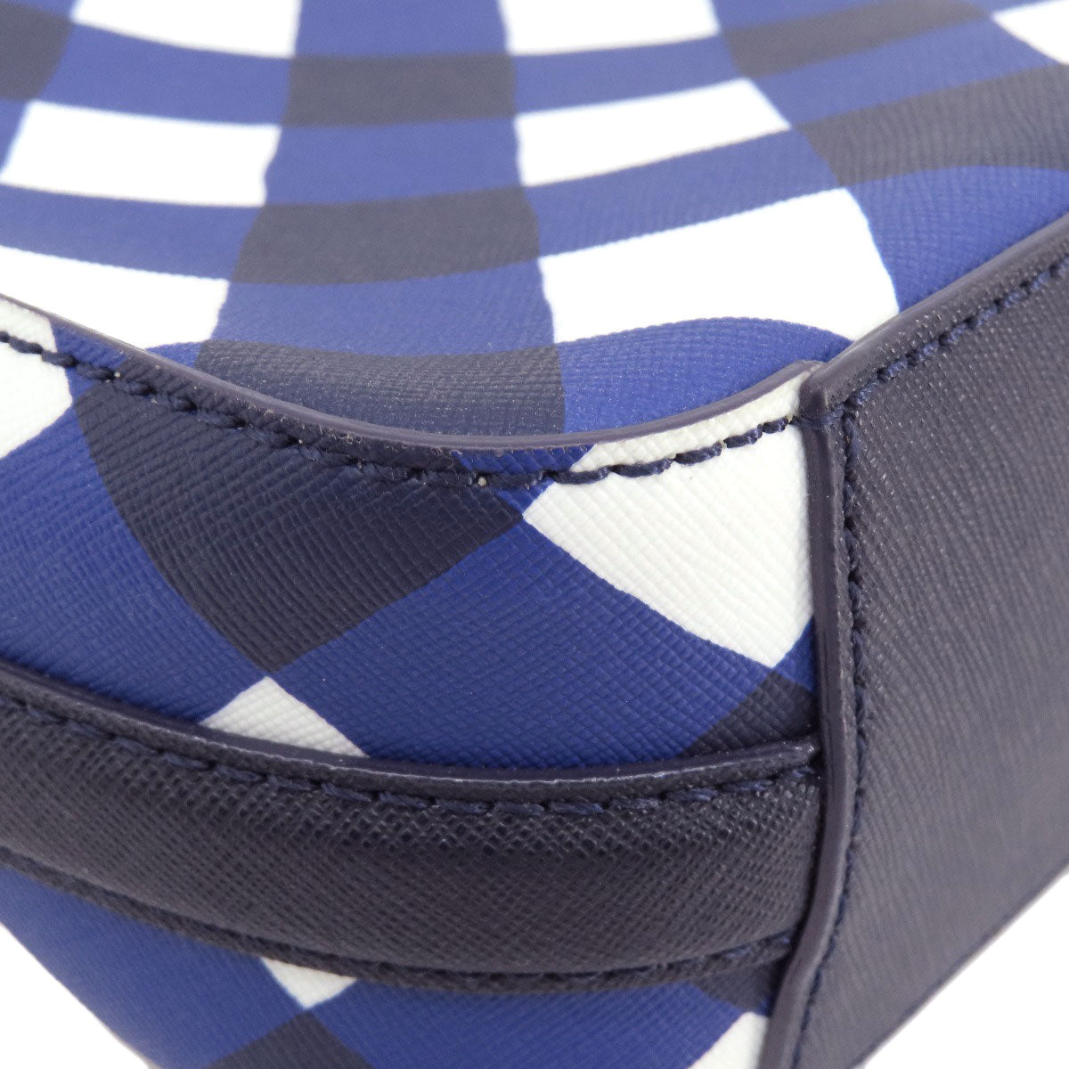 kate spade Checkpattern Shoulder Bag PVC Ladies [Used]