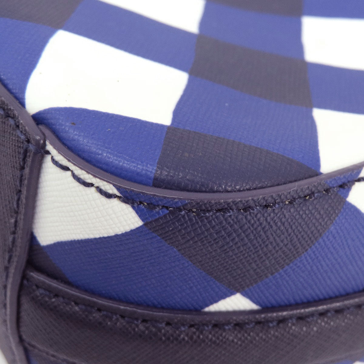 kate spade Checkpattern Shoulder Bag PVC Ladies [Used]