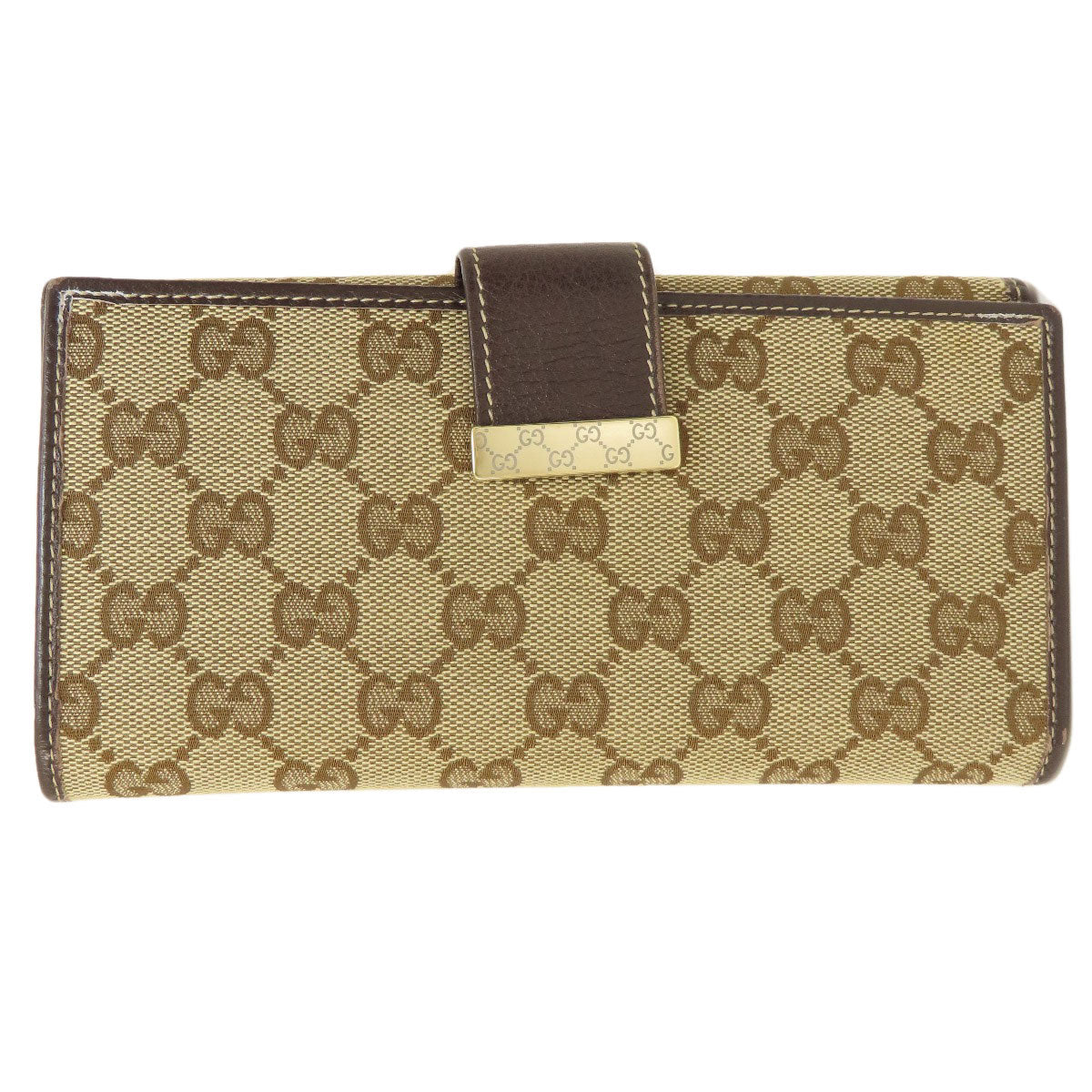 GUCCI 212089 GG Long wallet (with coin pocket) Canvas Ladies [Used]