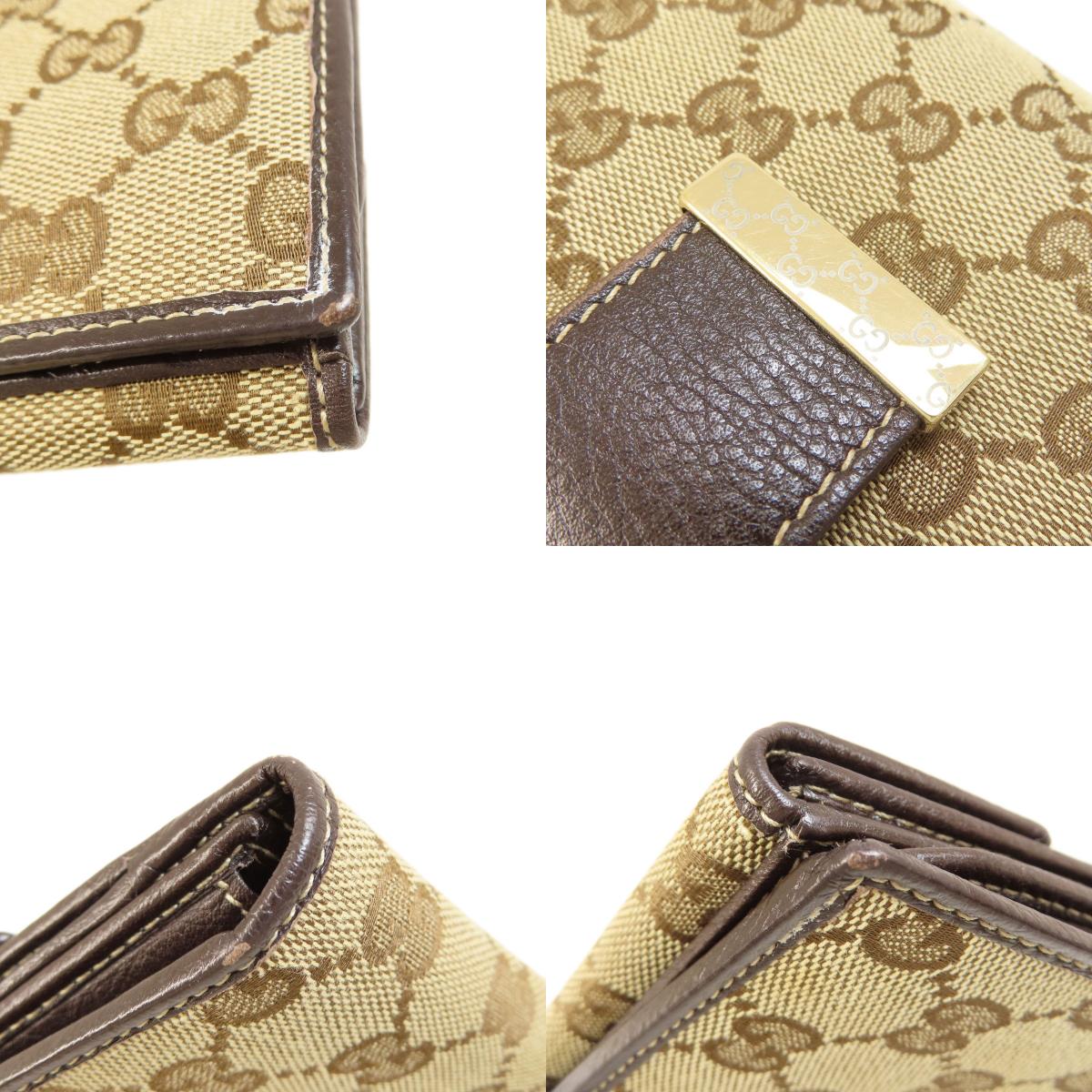 GUCCI 212089 GG Long wallet (with coin pocket) Canvas Ladies [Used]