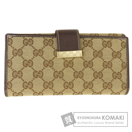 GUCCI 212089 GG Long wallet (with coin pocket) Canvas Ladies [Used]