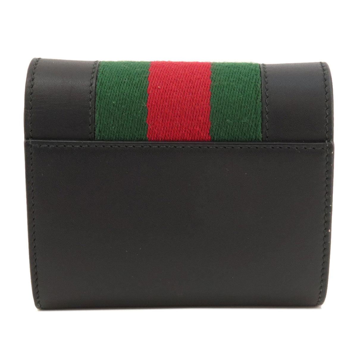 GUCCI   Bifold Wallet with Coin Pocket Sherry line Leather Ladies