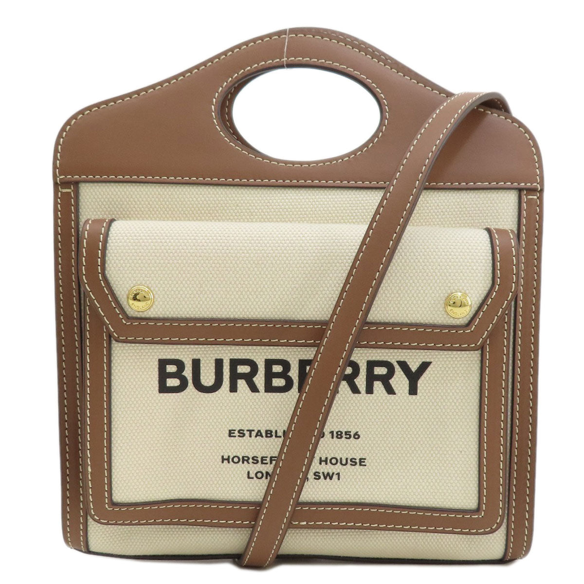 BURBERRY   Handbag Logo 2WAY Canvas Ladies