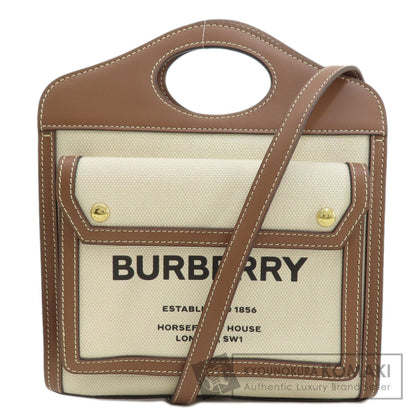 BURBERRY   Handbag Logo 2WAY Canvas Ladies