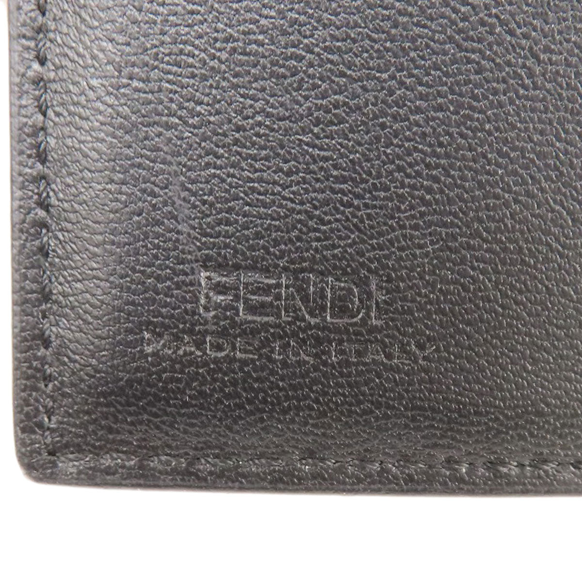 FENDI   Bifold Wallet with Coin Pocket Embossed logo Leather Ladies