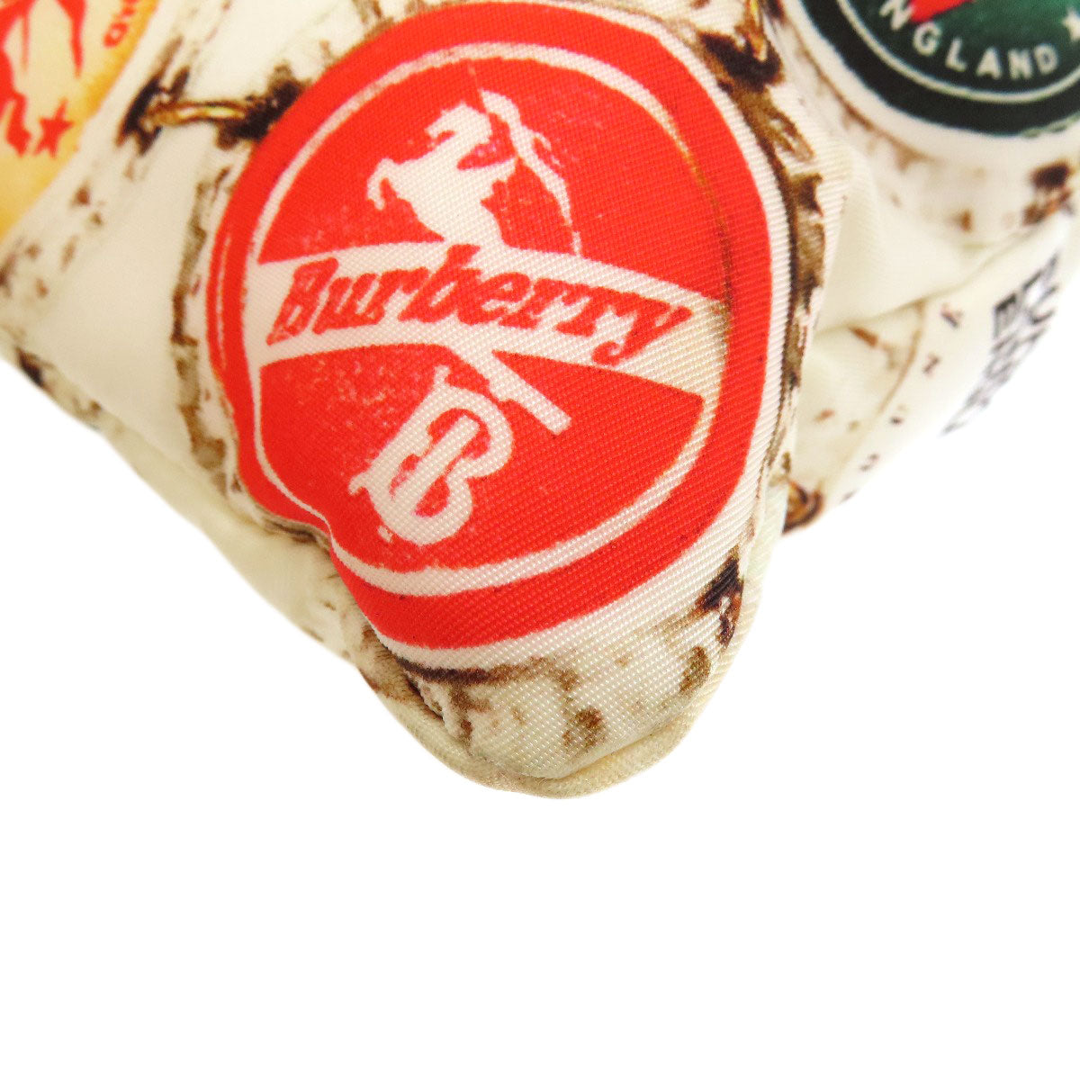 バーバリー ボトルキャッププリント トートバッグ ナイロン素材 レディース 【中古】【BURBERRY】