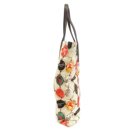 BURBERRY Bottle Cap Print Tote Bag Nylon Ladies [Used]
