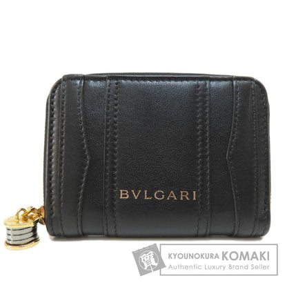 BVLGARI   coin purse logo Leather Ladies