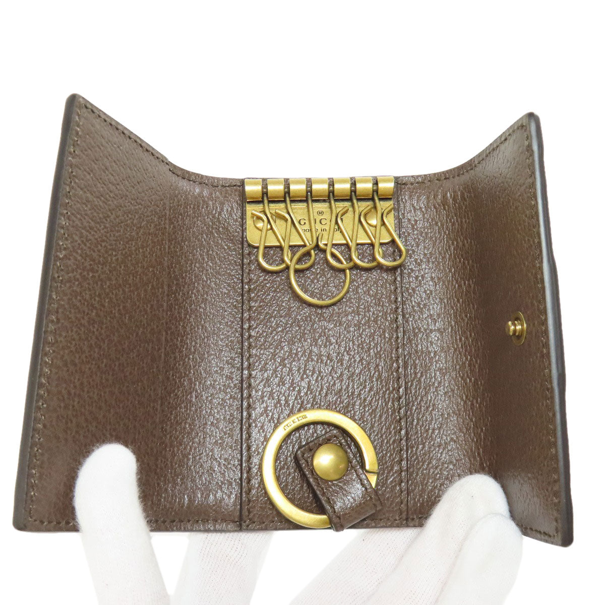 GUCCI  722950 key holder  GG Marmont Sherry Line Canvas LeatherLadies