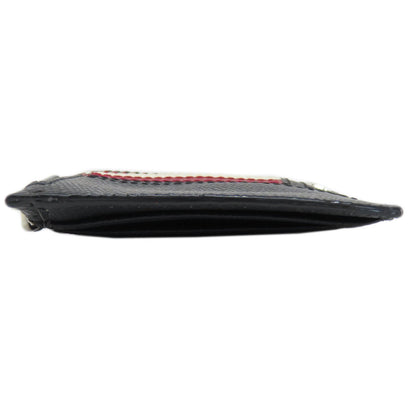 BALLY Barry Stripe Card Case Leather Ladies [Used]