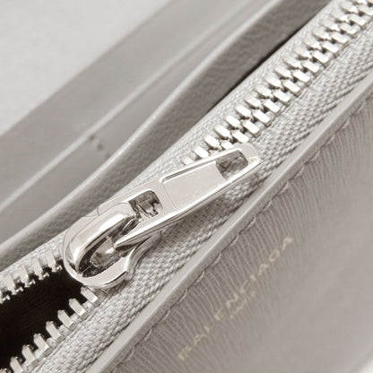 BALENCIAGA 490624 logo Long wallet (with coin pocket) Leather Ladies [Used]