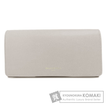 BALENCIAGA 490624 logo Long wallet (with coin pocket) Leather Ladies [Used]