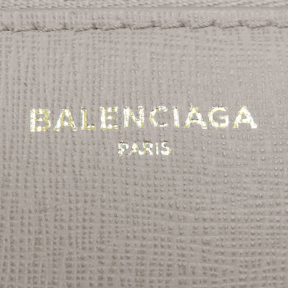 BALENCIAGA 490624 logo Long wallet (with coin pocket) Leather Ladies [Used]