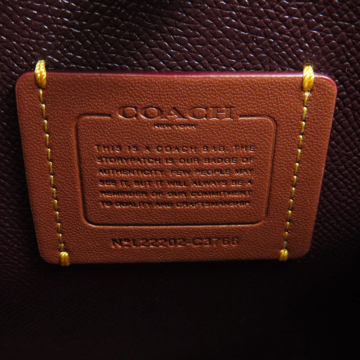 COACH  C3766 Handbag Logo Hardware 2WAY Leather Ladies