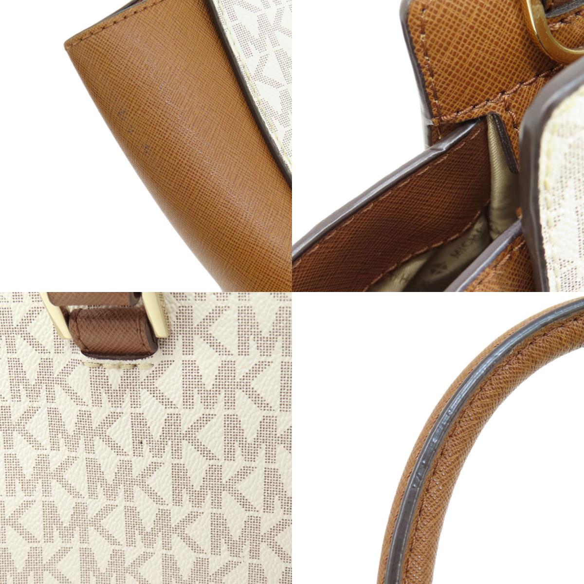 Michael Kors MK Signature 2WAY Handbag Leather PVCLadies [Used]