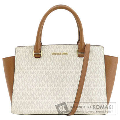 Michael Kors MK Signature 2WAY Handbag Leather PVCLadies [Used]