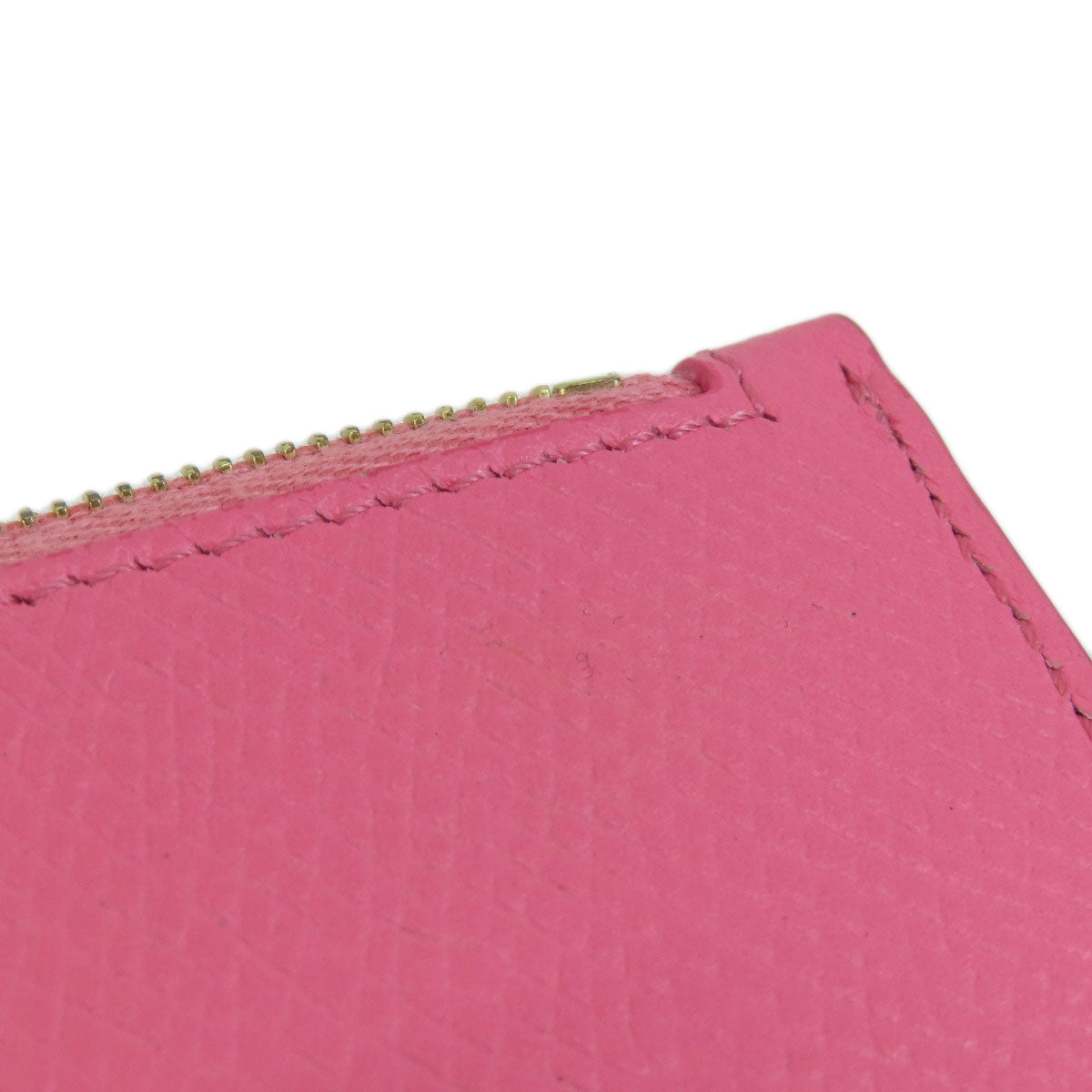 CELINE logo Card Case Leather Ladies [Used]