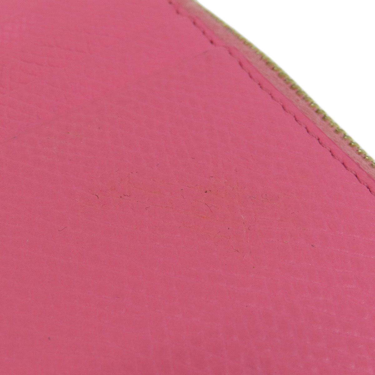CELINE logo Card Case Leather Ladies [Used]