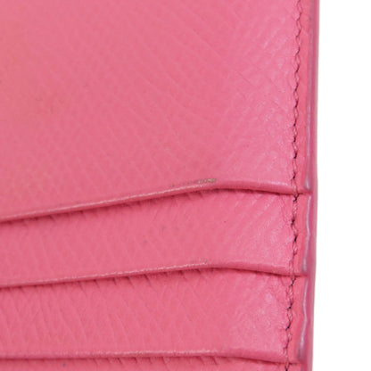 CELINE logo Card Case Leather Ladies [Used]