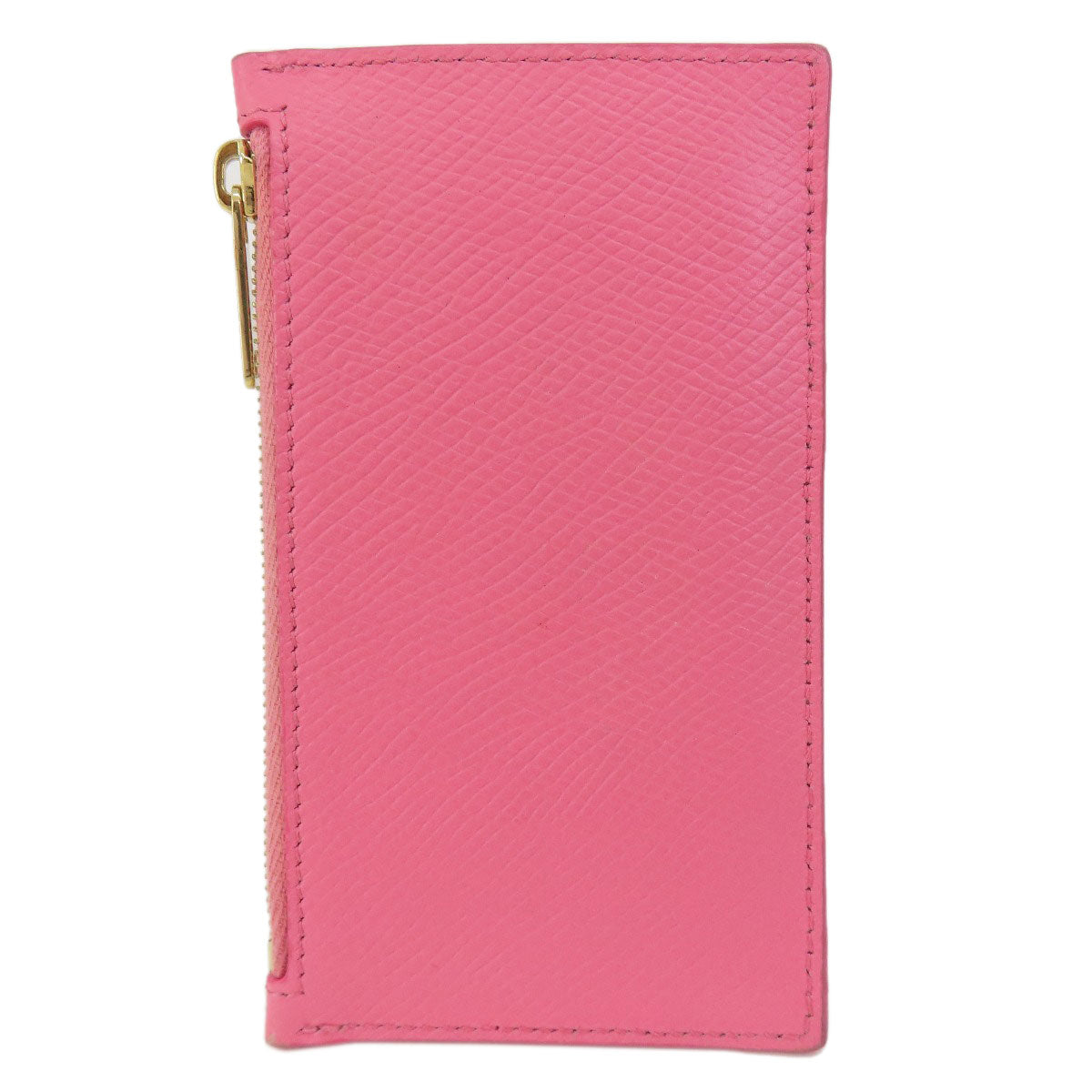 CELINE logo Card Case Leather Ladies [Used]