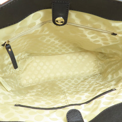 kate spade logo Tote Bag Leather Ladies [Used]