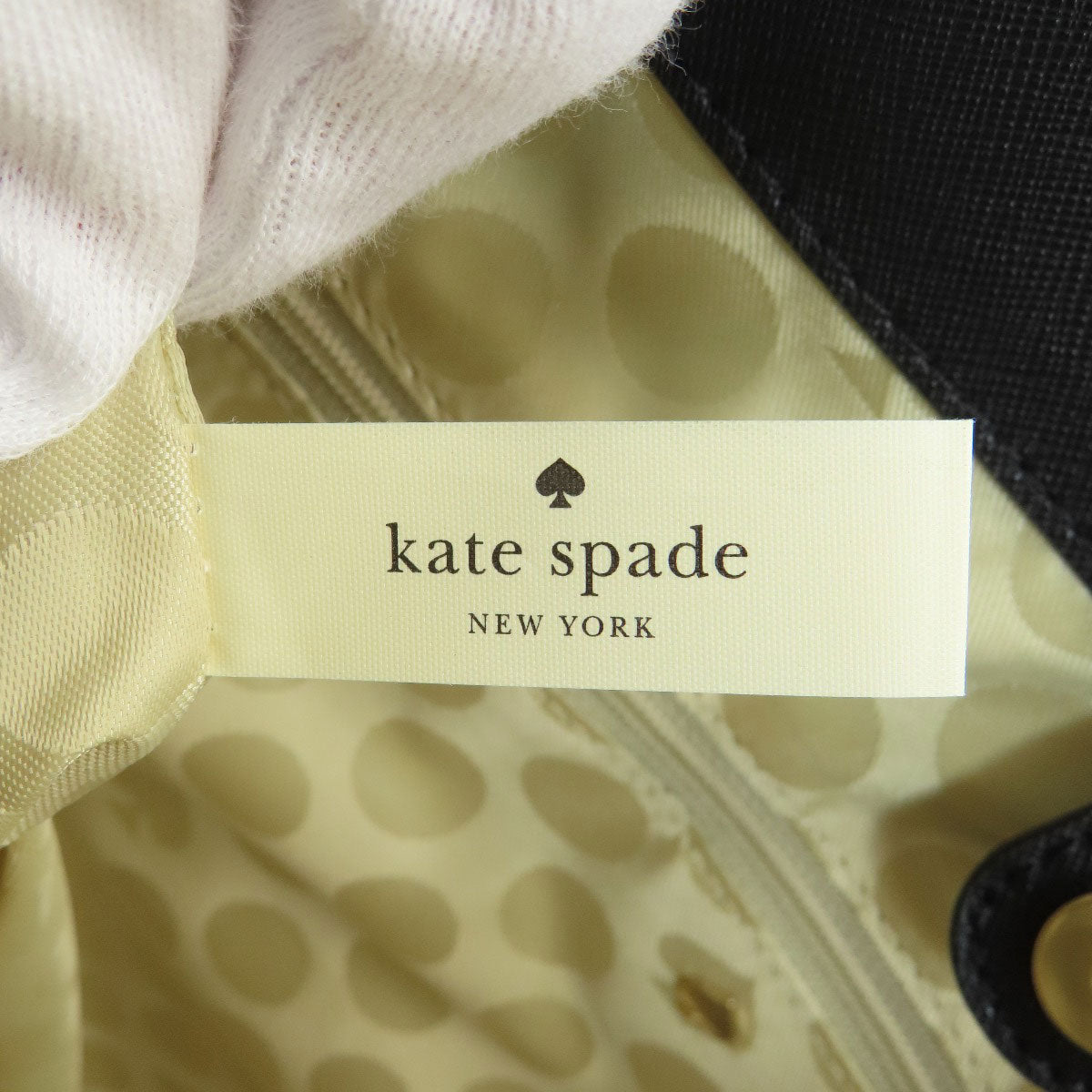 kate spade logo Tote Bag Leather Ladies [Used]