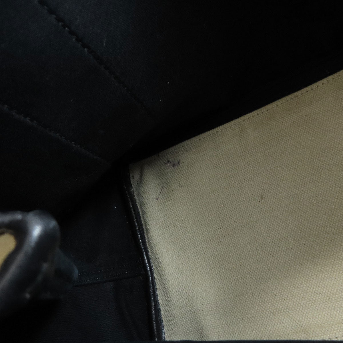 BALENCIAGA 339933 NAVY CABAS S S Tote Bag Canvas Ladies [Used]