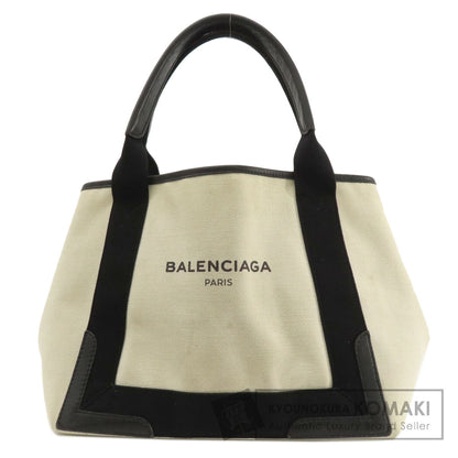 BALENCIAGA 339933 NAVY CABAS S S Tote Bag Canvas Ladies [Used]