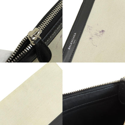 BALENCIAGA 339933 NAVY CABAS S S Tote Bag Canvas Ladies [Used]