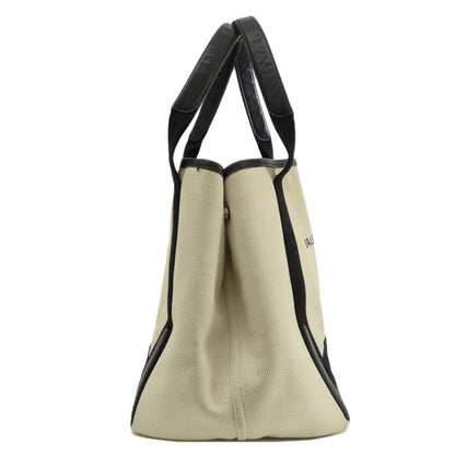 BALENCIAGA 339933 NAVY CABAS S S Tote Bag Canvas Ladies [Used]