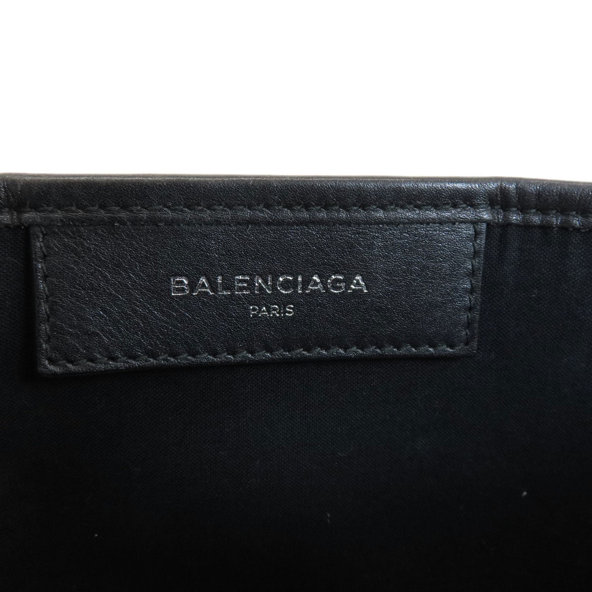 BALENCIAGA 339933 NAVY CABAS S S Tote Bag Canvas Ladies [Used]