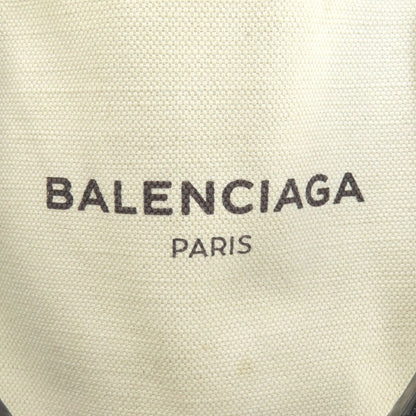BALENCIAGA 339933 NAVY CABAS S S Tote Bag Canvas Ladies [Used]